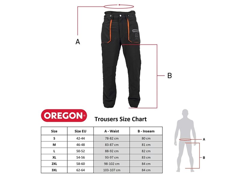 All Round Yukon Chainsaw Protective Trouser, Small Oregon 295397 Type C 